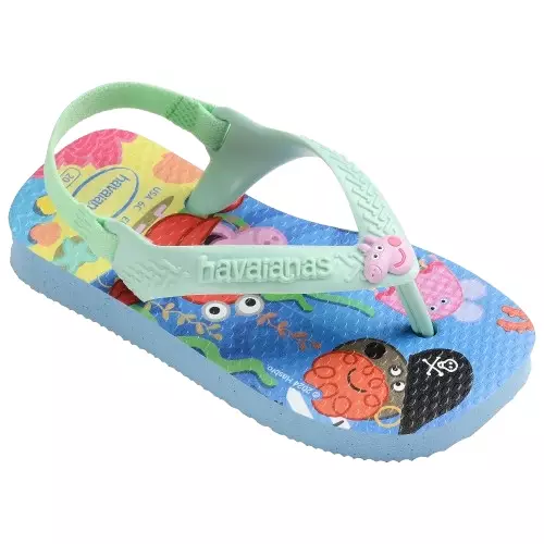 Havaianas 1056 Baby Peppa Pig Lavender Blue - Sandal Anak