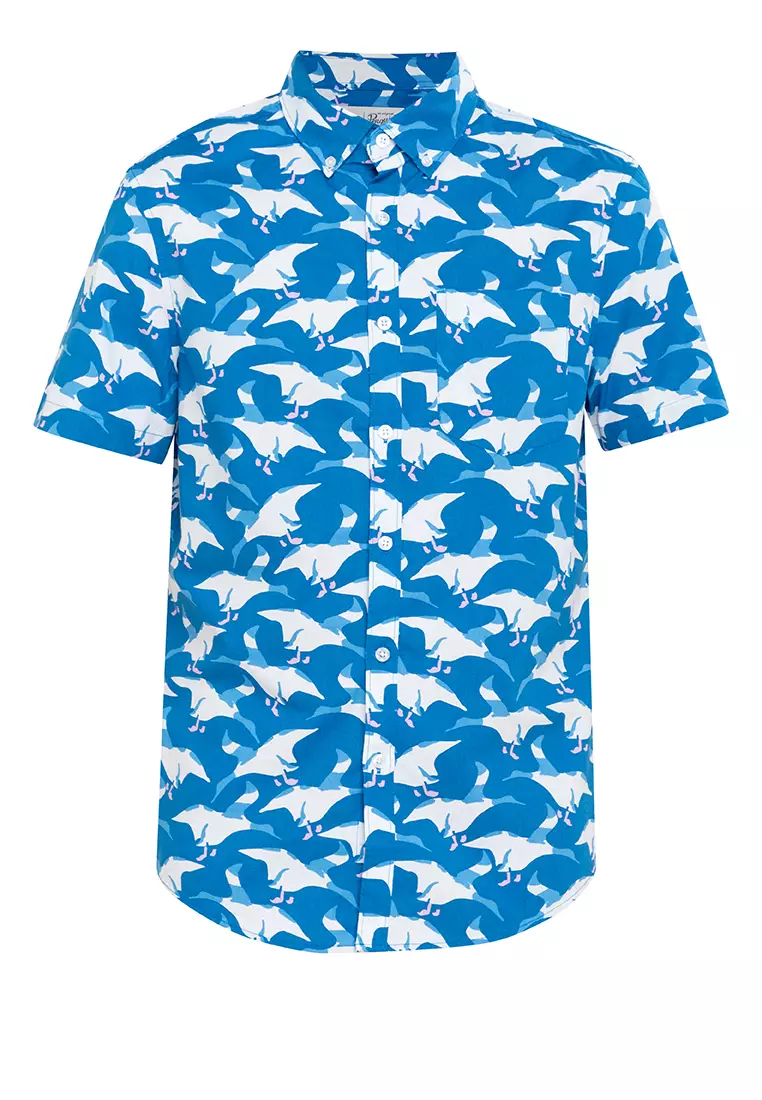 ShortSleeve Poplin AOP Birds