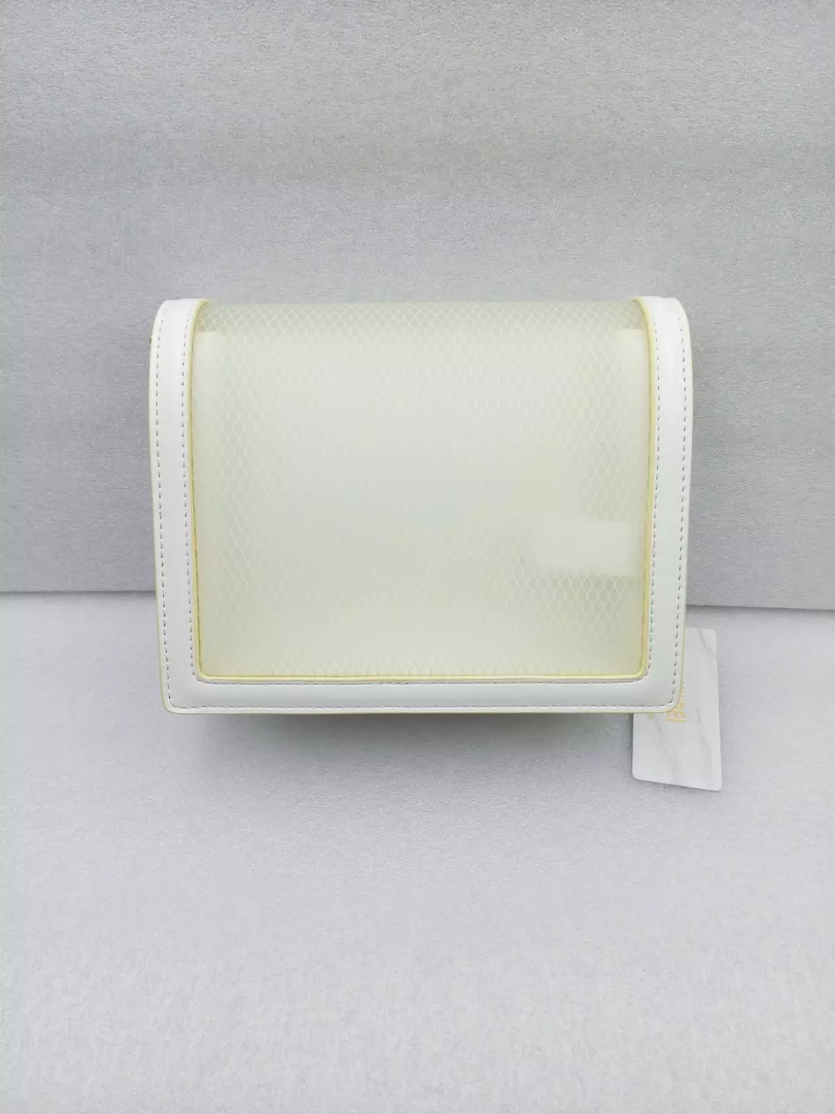 JW Pei Mini Flap Bag - White See Throu