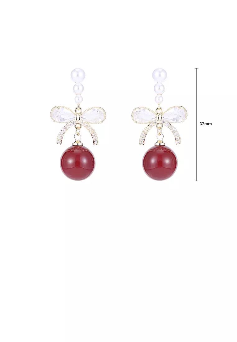 Red pearl jewellery sale