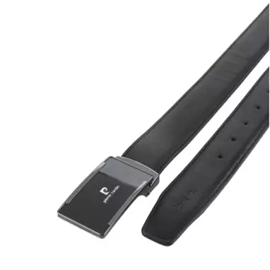 Pierre Cardin Ikat Pinggang Pria Kulit Leather Sabuk Gesper Branded Impor Men Belt Casual F 0111718101BLA