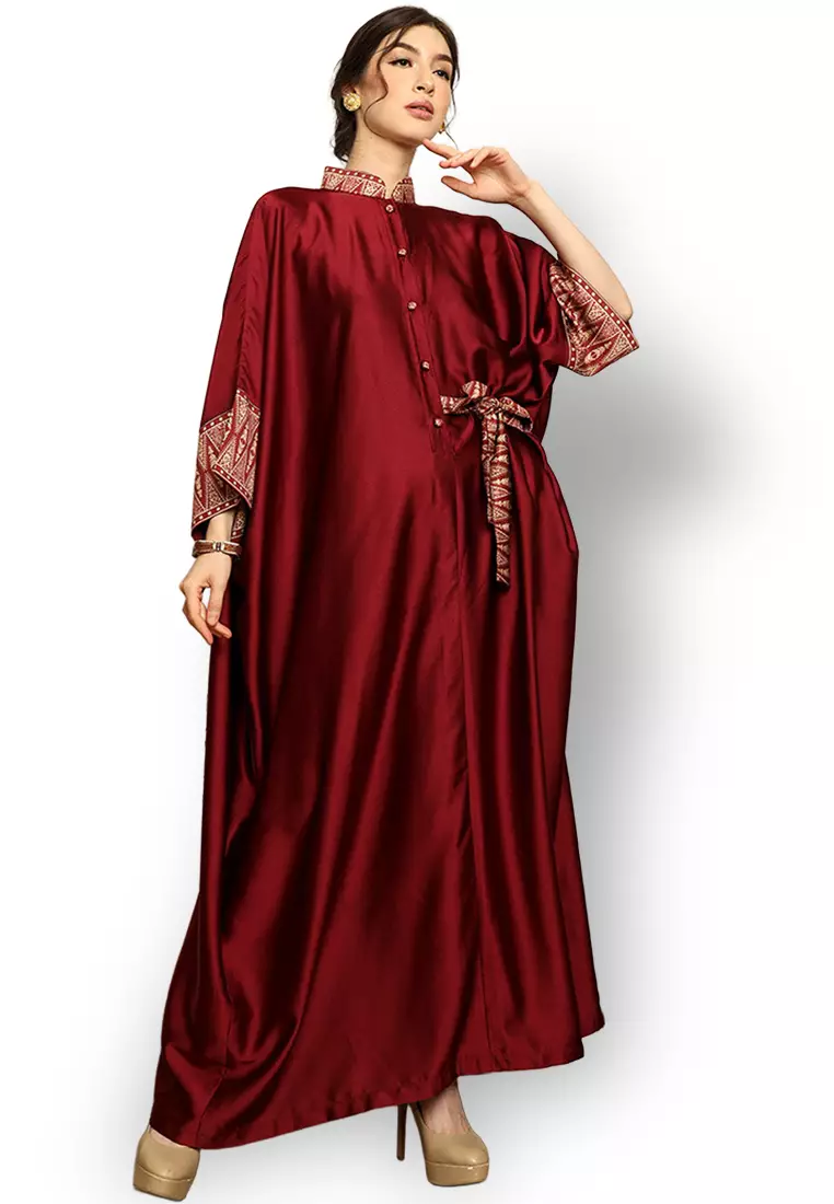 Kanzi Exclusive Long Sleeve Songket Kaftan