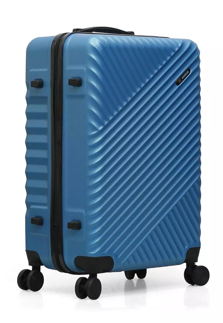 Austin Koper Unisex Size 24 Inch Travel Bag Large Compartment Material Fiber ABS ORIGINAL - Light Blue