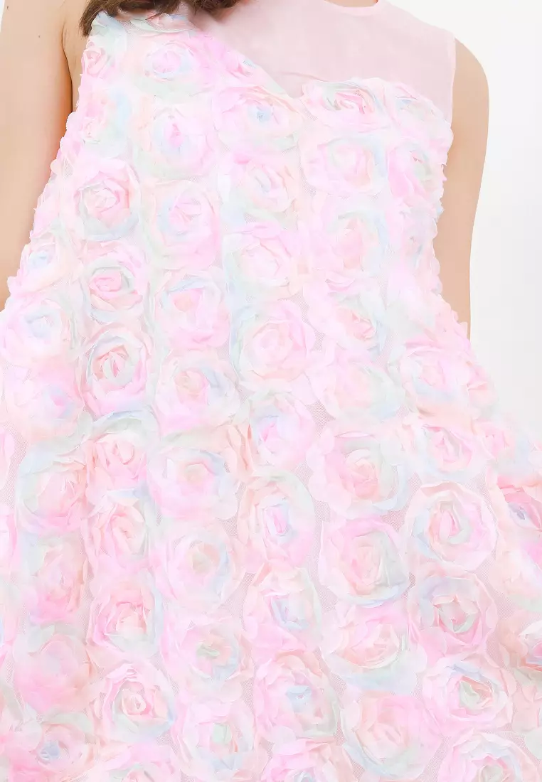 Heart Shape Pekaboo Mc Rossette Dress