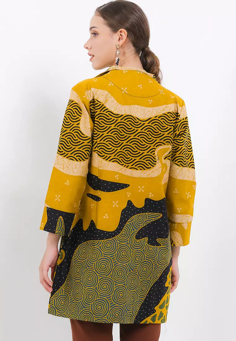 BATIK TALENTA EXCLUSIVE batik wanita blous YELLOW GRIL K