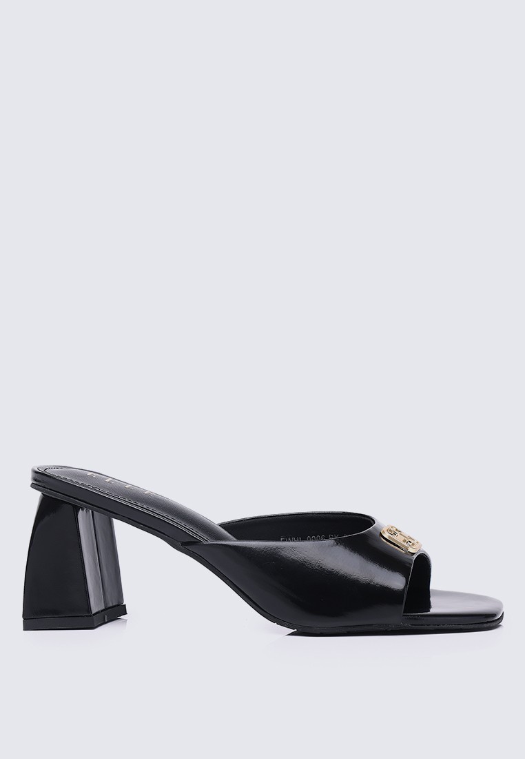Vivienne Comfy Fit Footbed Microfiber Leather Heels
