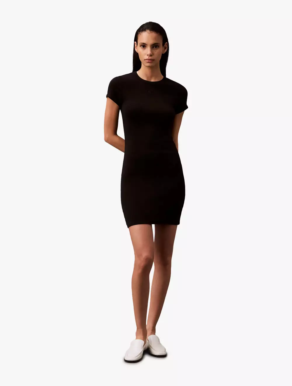 Calvin Klein - Rib Knit Mini Dress - Black