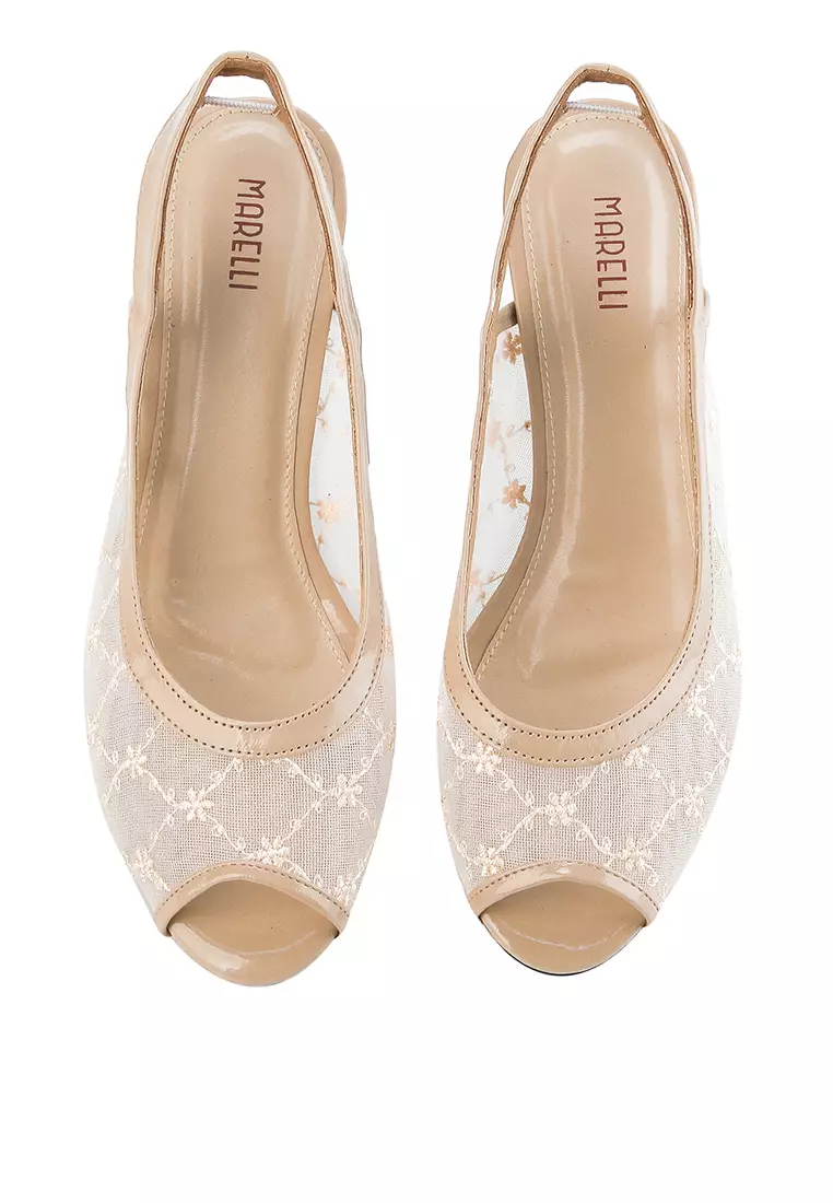 Sena Sepatu Sandal Mesh Wanita Hak 5 cm