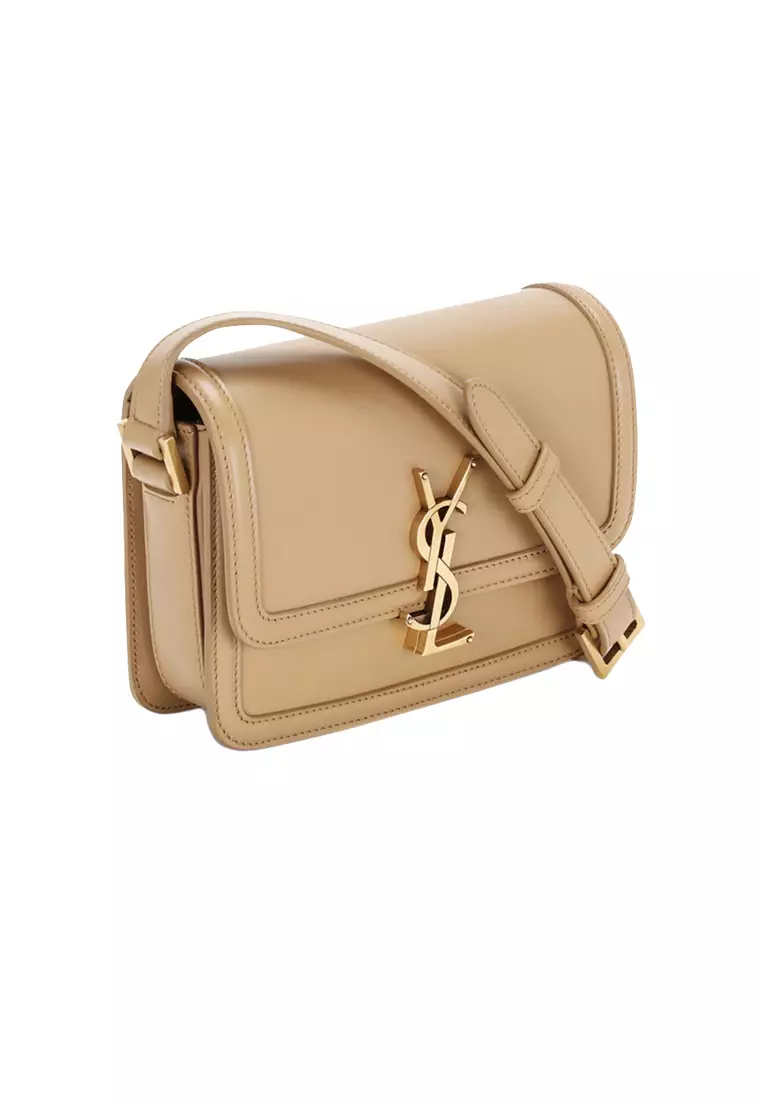 YSL Solferino Small Satchel In Box Saint Laurent Leather Tan 6343060SX0W