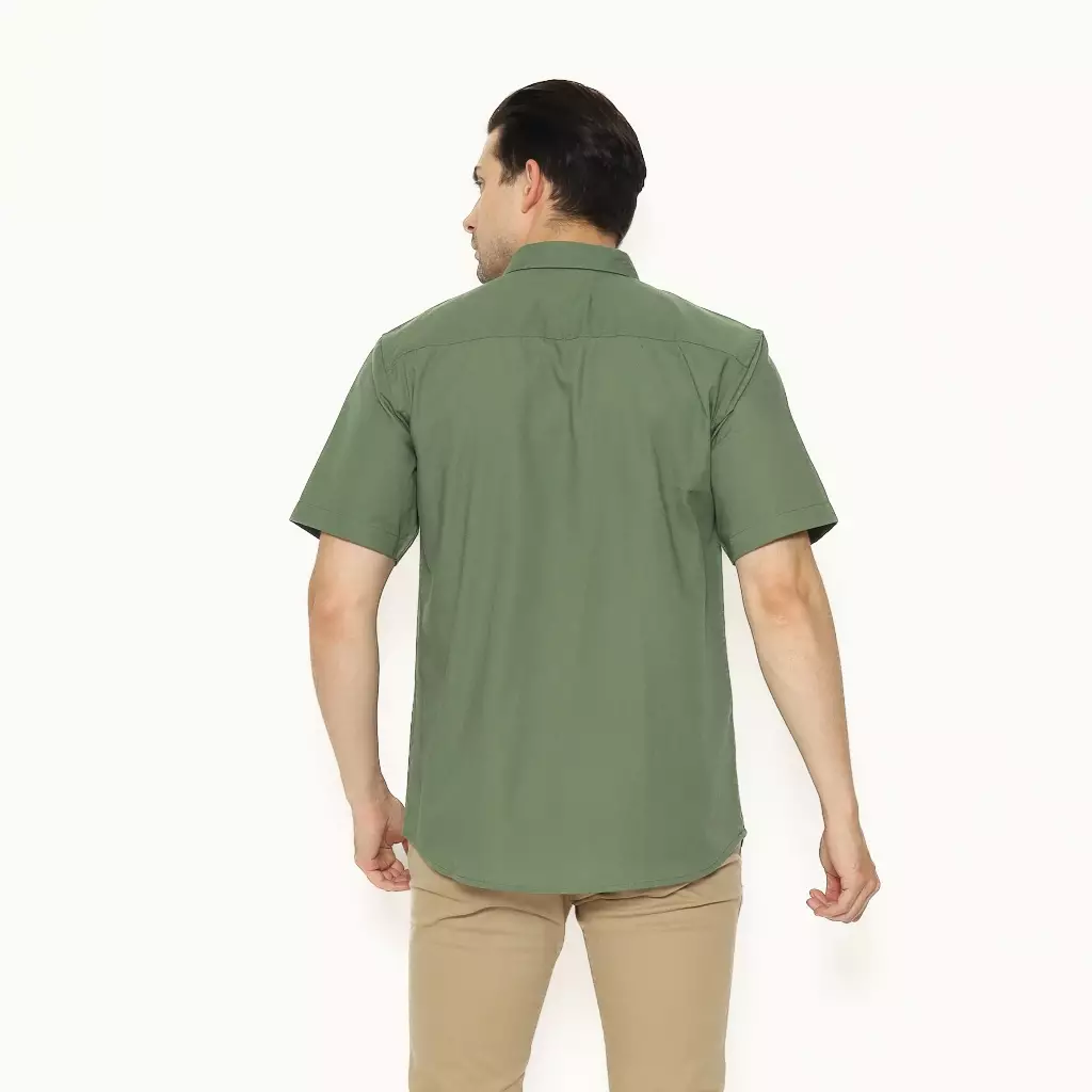 AMK Kemeja Pria Lengan Pendek SHS KAZUKI S/S Green