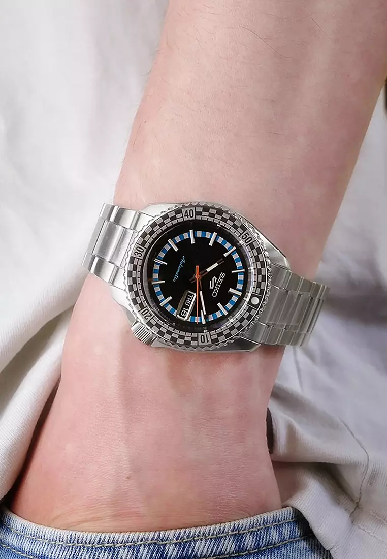 Special Edition Men Automatic Diver Watch SRPK67K1 Silver Stainless Steel Strap