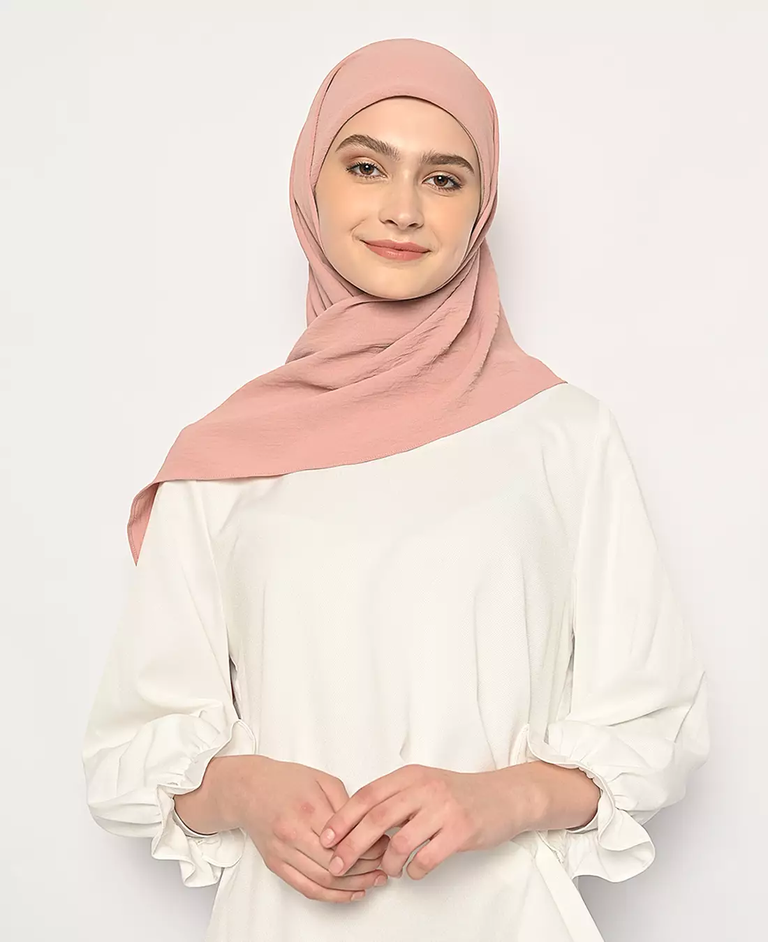 Karisa Segitiga Instan Dusty Pink