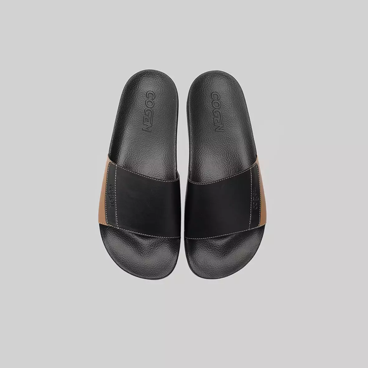 Sandal Pria Cogen Fun Series - Black Tan