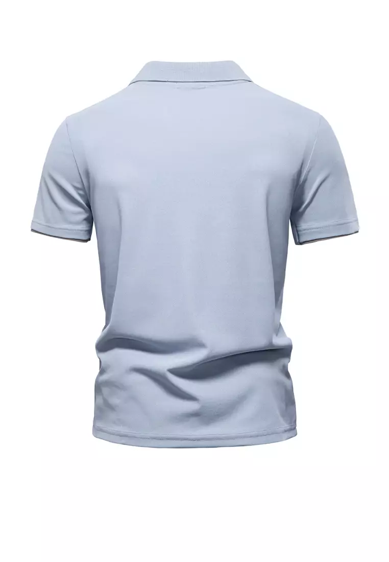 Color Matching Embroidery Polo Shirt AX-PL7002