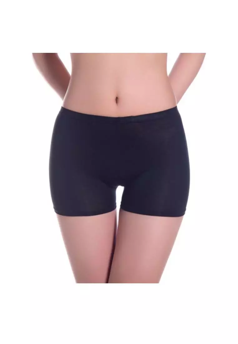 2 Pack Hela Seamless Shorts Panties in Black & Nude