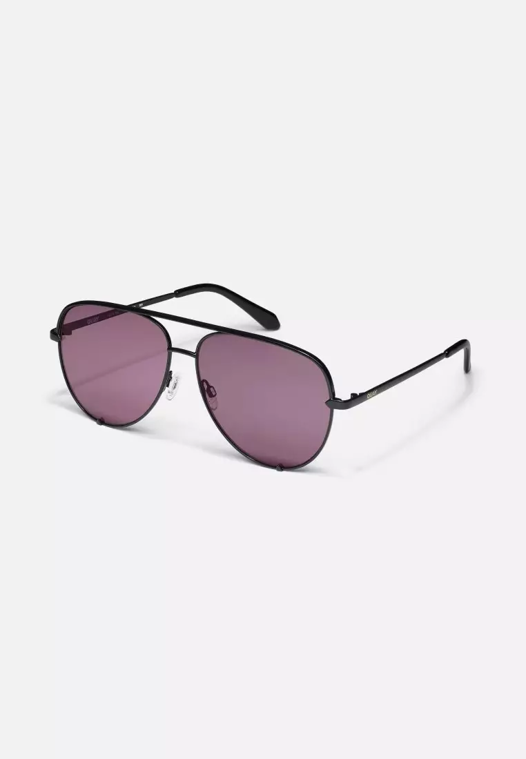 High Key Extra Large Sunglasses - Black/Amethyst
