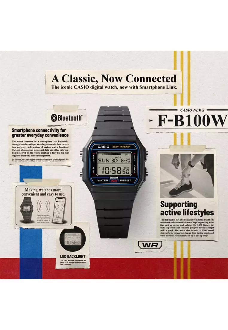 Jual Casio Casio Jam Tangan Unisex Digital F-B100W-1ADF Original 2026 ...