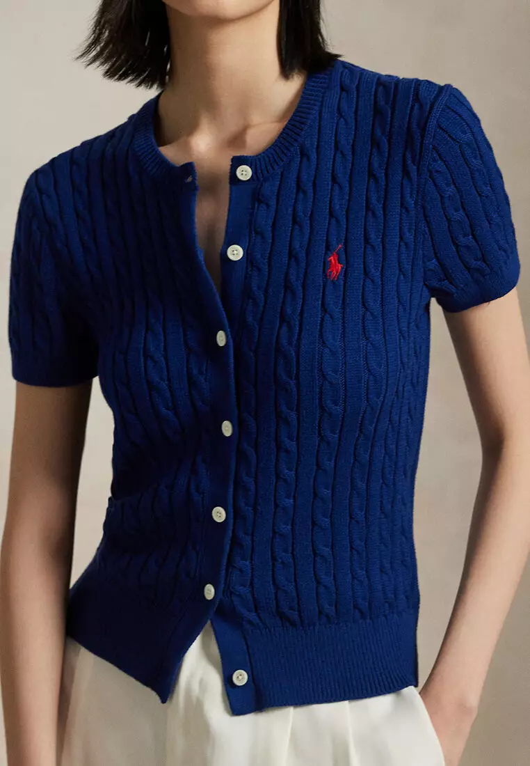Buy Polo Ralph Lauren Cable-Knit Cotton Short-Sleeve