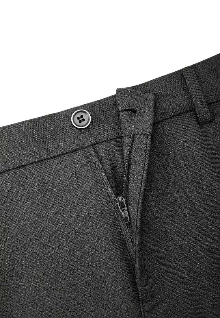 G2000 Teflon Smart Fit Twill Suit Pants with Elastic Waist Band