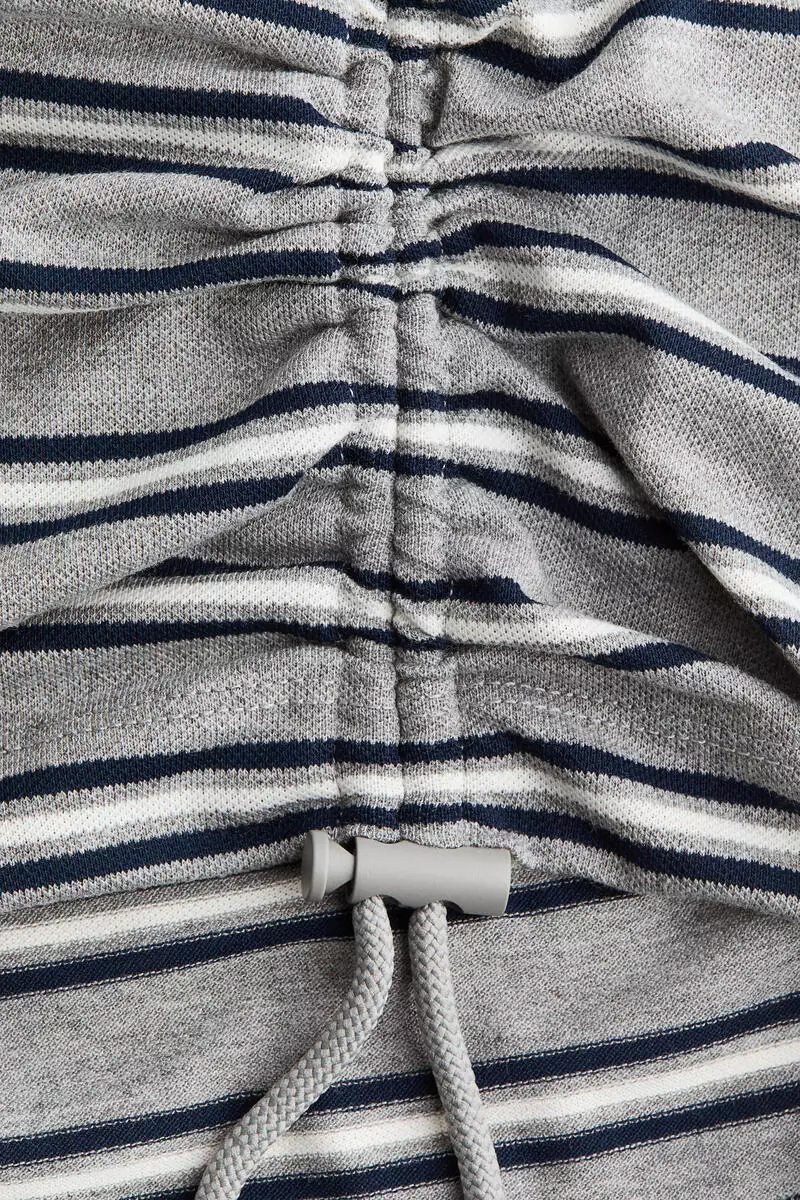 Drawstring-detail polo shirt