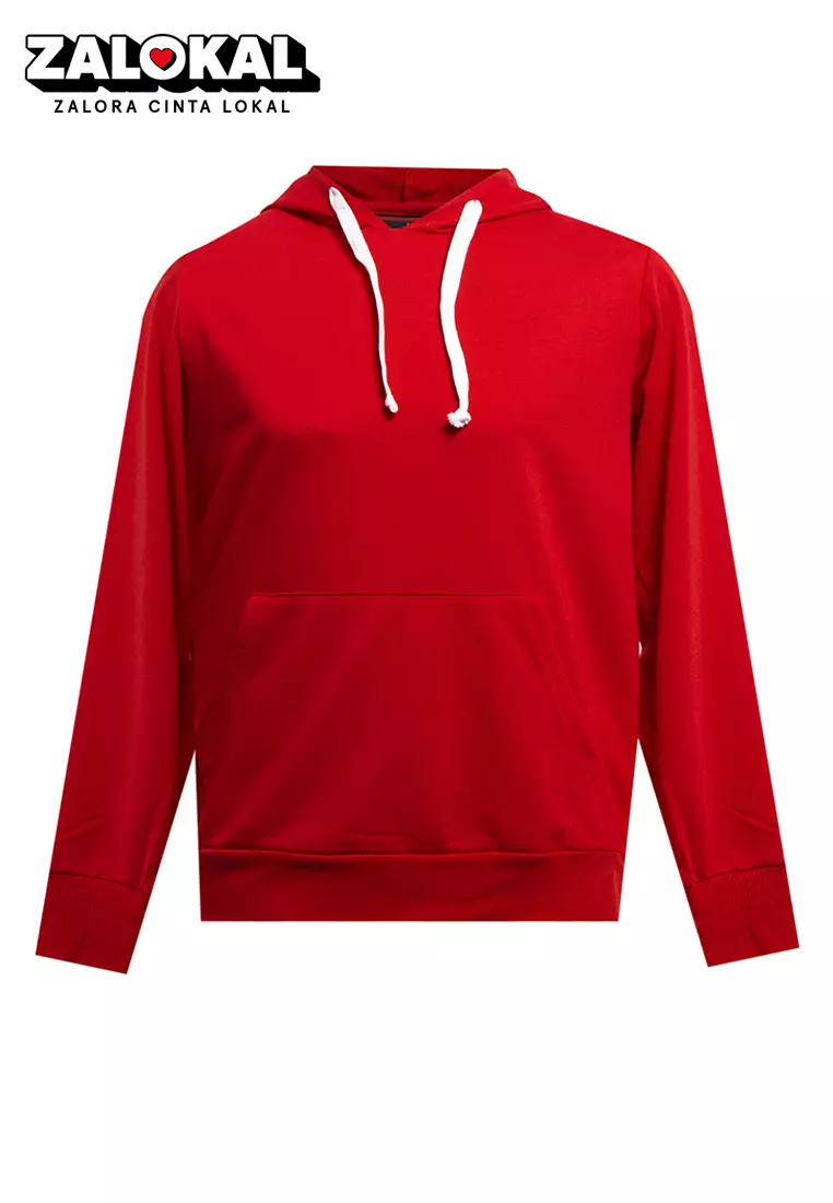 Red no sleeve hoodie on sale