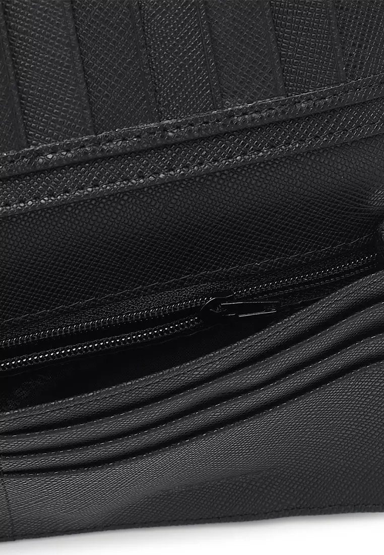 Men's Genuine Leather RFID Blocking Wallet - Black