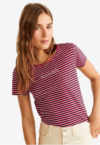 Jual Mango Logo Cotton T Shirt Original Zalora Indonesia