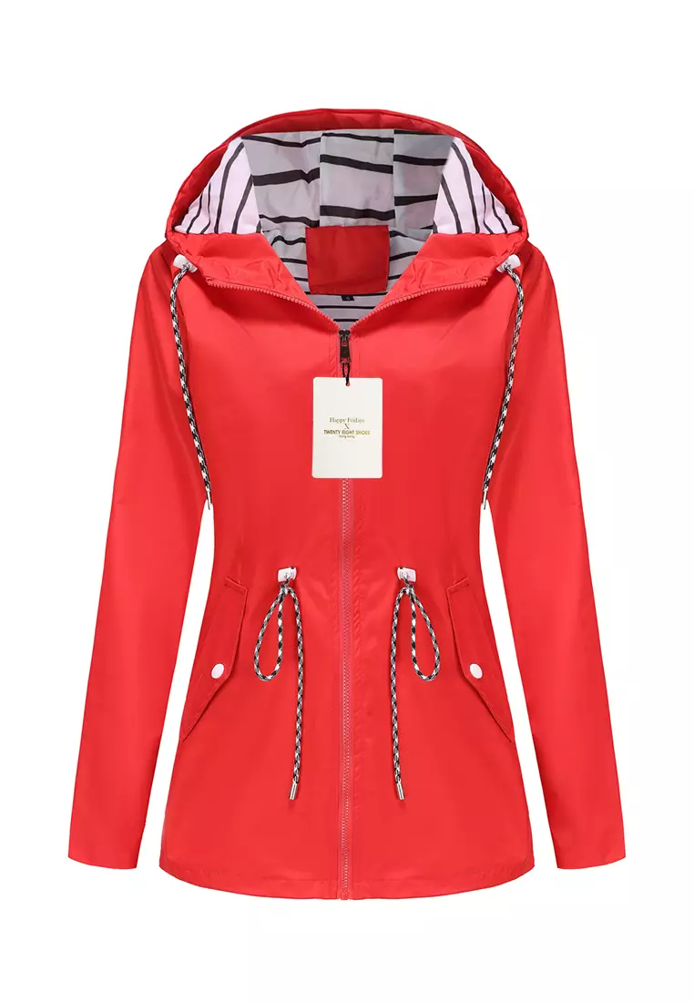 Red clearance raincoat womens