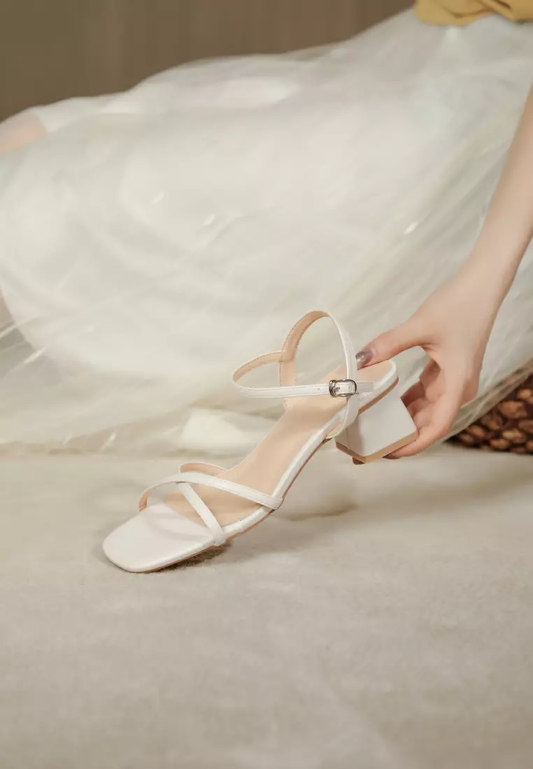 Girly Strap Mid Heel Sandals TE9448-12