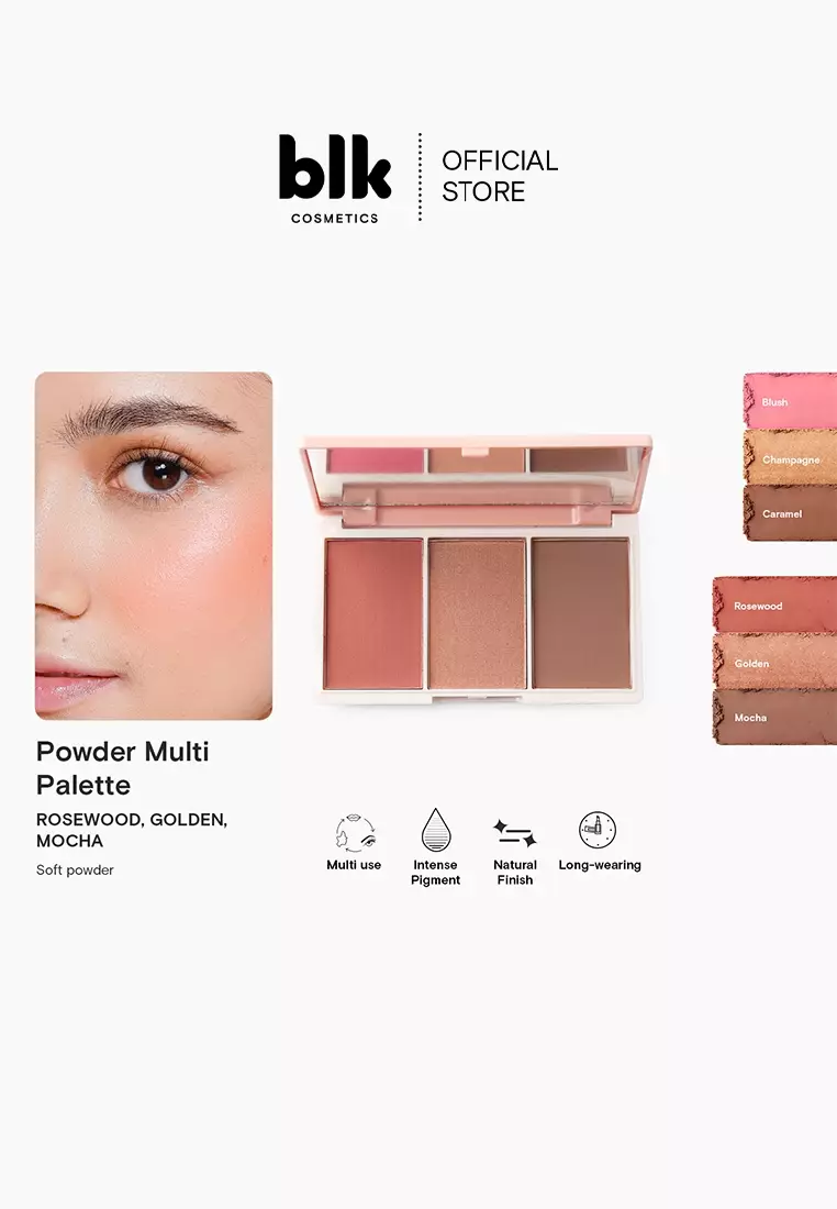 Discount on Blk Cosmetics  shoes - SKU: Blush, Highlight, Contour Powder Multi Palette Rosewood