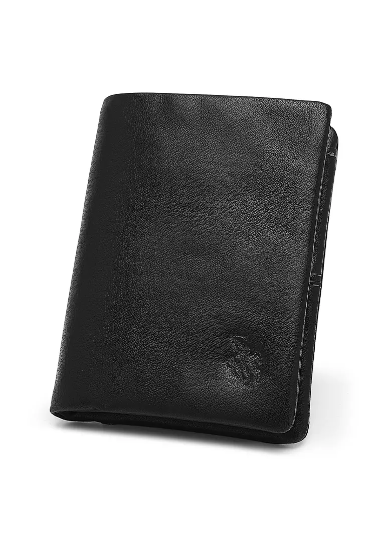 Gift Set - Leather RFID Wallet + 35mm Automatic Buckle Belt - Black