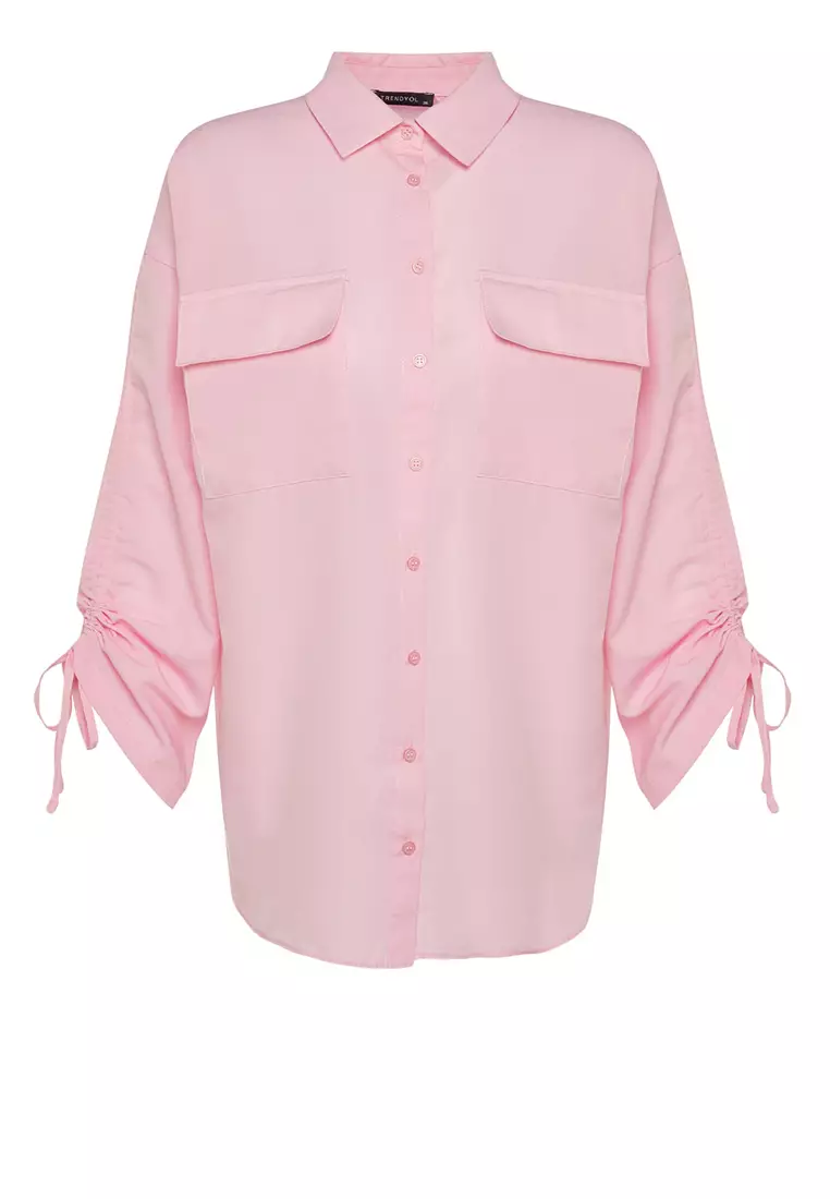 MODEST Gathered Sleeves Shirt