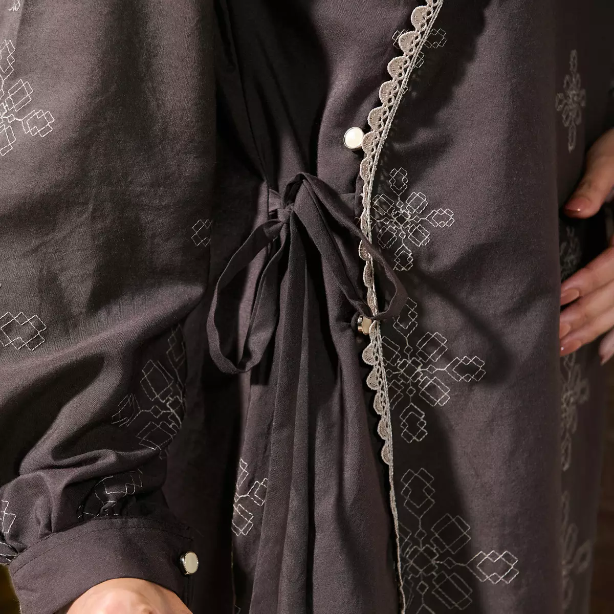 [Raya Collection] ZM Zaskia Mecca - Bintari Brown - Gamis Wanita - Jejak Teduh Ruma - Koleksi Ramadhan Series