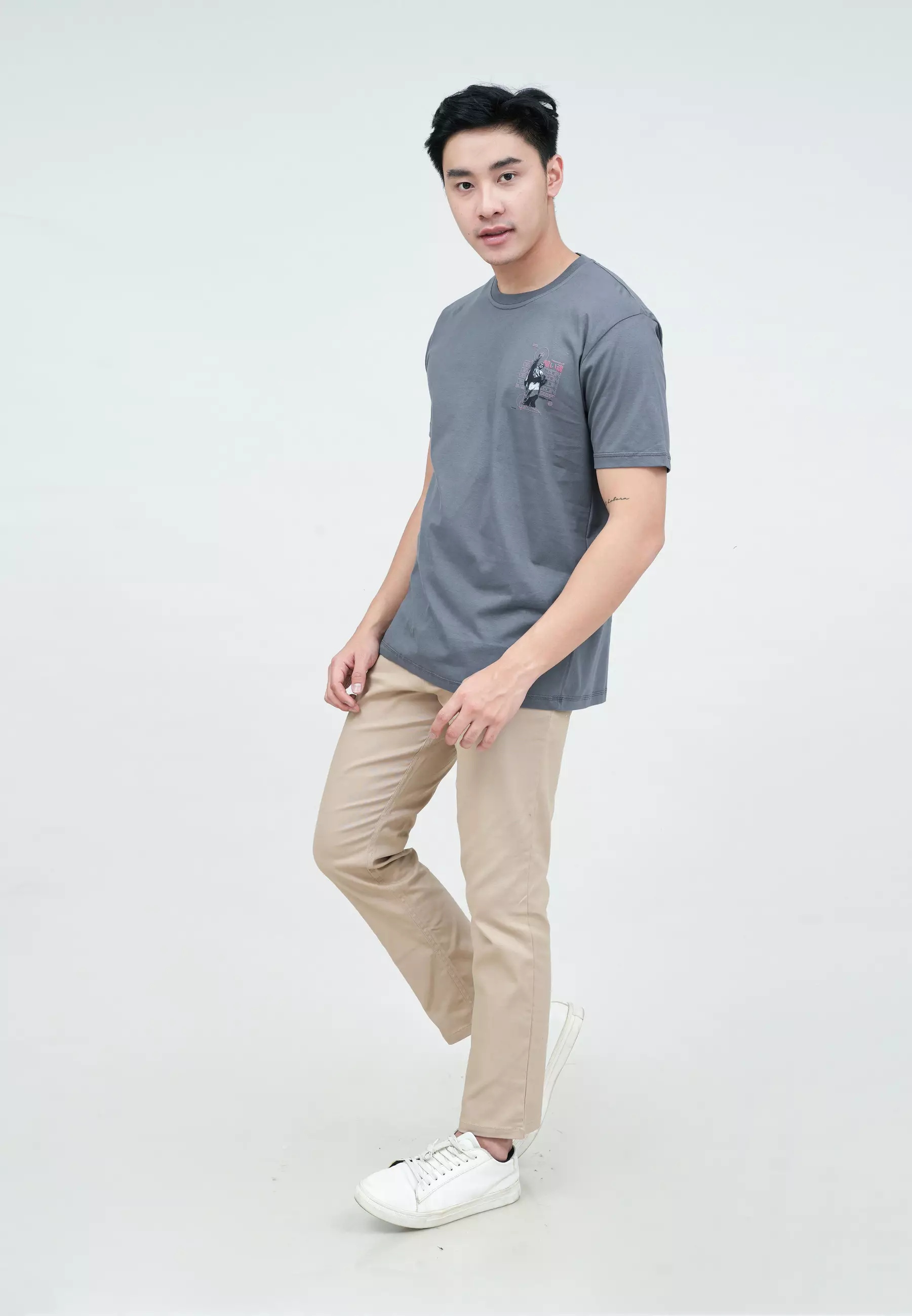 Houseofcuff T-shirt Kaos Abu Motif Warning Size S - 4XL