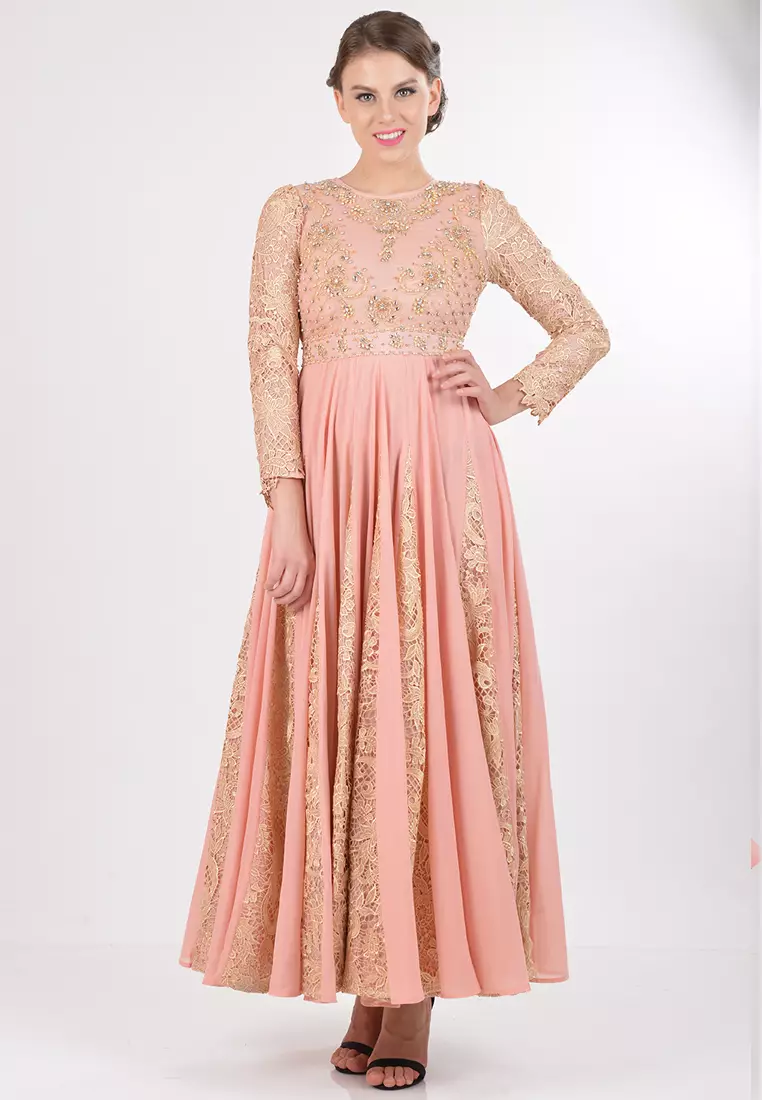 Bibiq Gamis Brokat Sifone Sutra