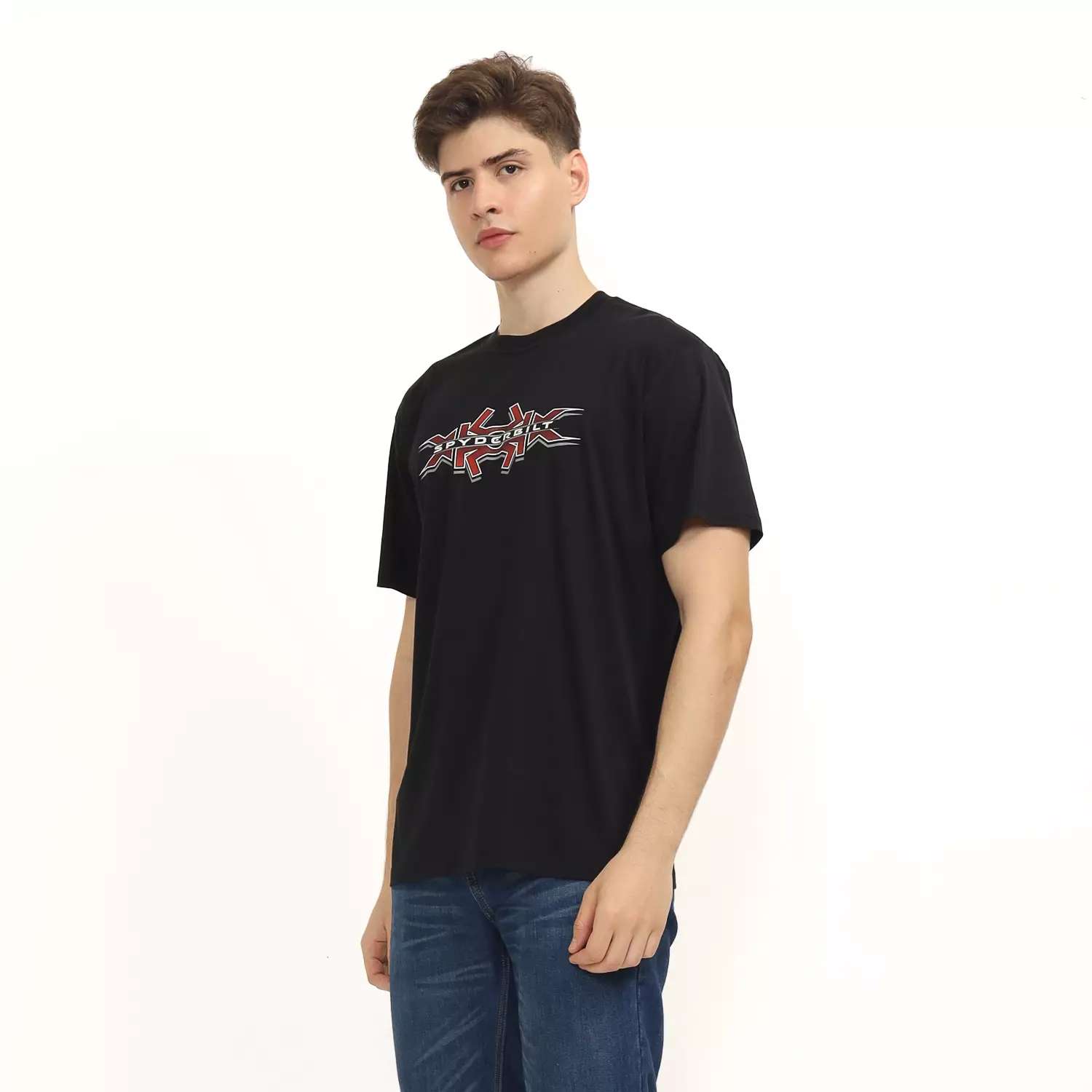 Spyderbilt Kaos Lengan Pendek Xxx Spyderbilt Tencel Men Tee Black Planet Surf