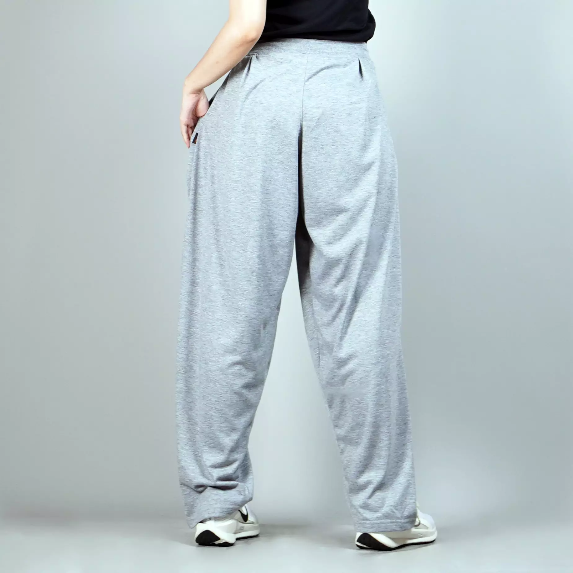 BAGGY PANTS Celana Baggy Pants Wanita Wide Leg Pants Baggy Pants Loose Fit Pants - ABU MUDA