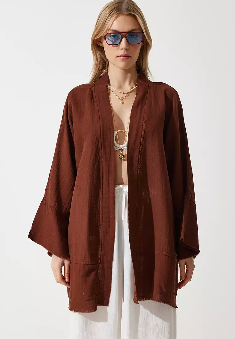 Buy Happiness Istanbul Applique Detail Kimono Online ZALORA Malaysia