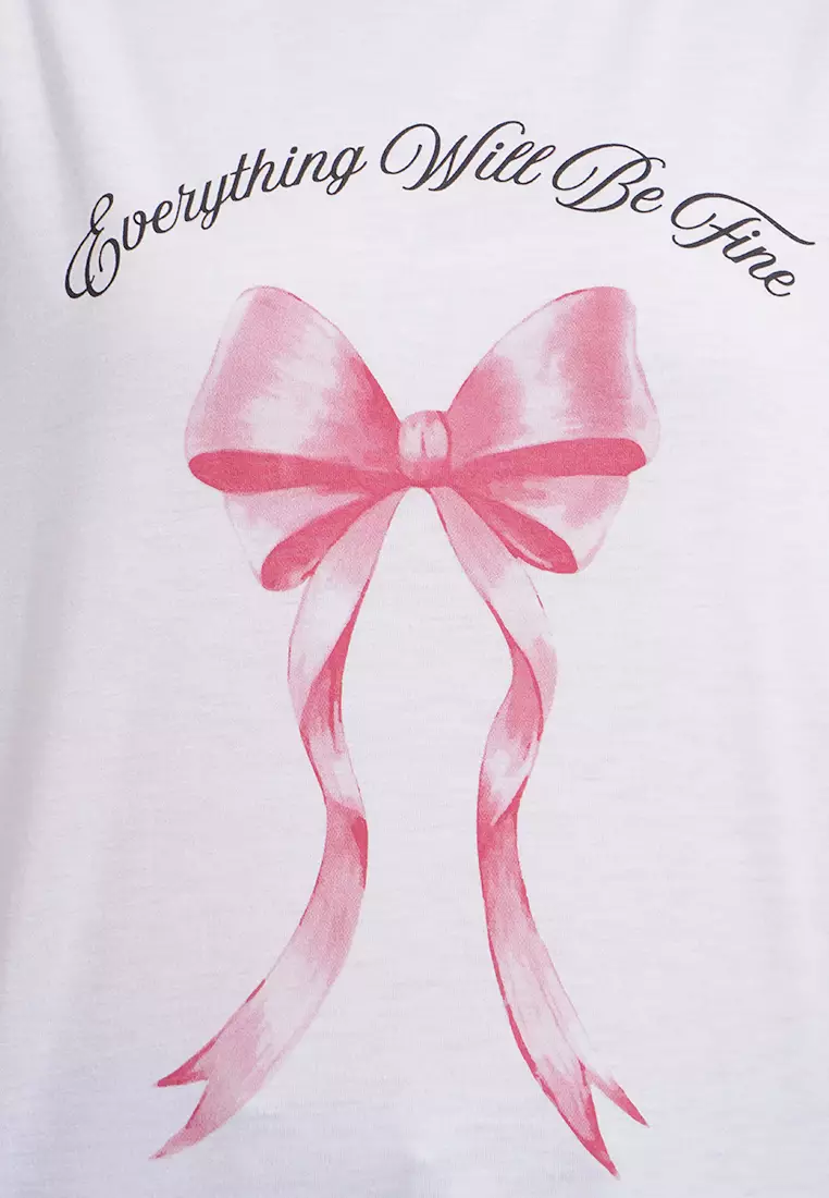 Round Neck Short Sleeve Graphic T-Shirt