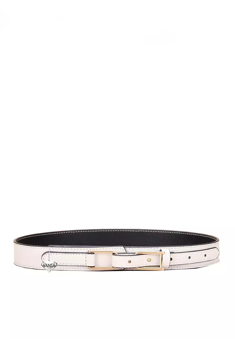 White shop fashion belt