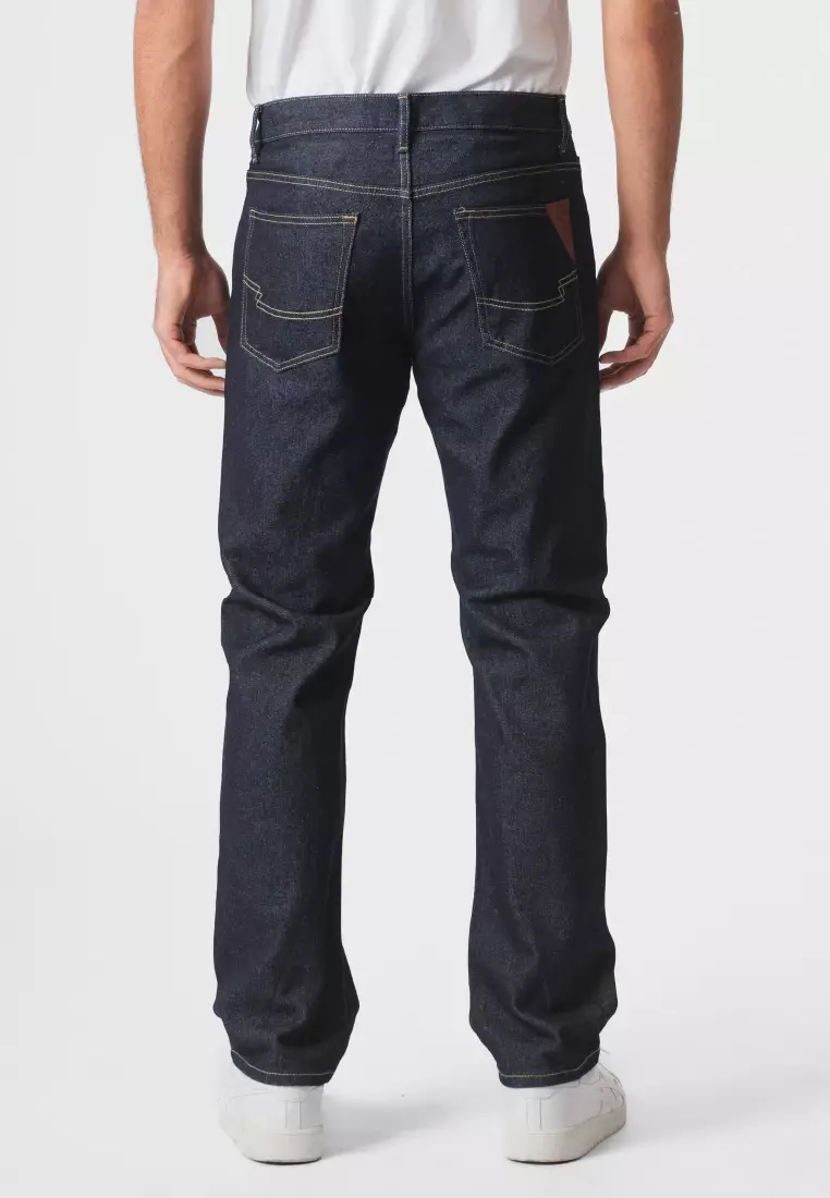EMBA DENIM - Celana Panjang Denim Pria Regular Fit Non-Stretch Warna Garment Wash - Travis