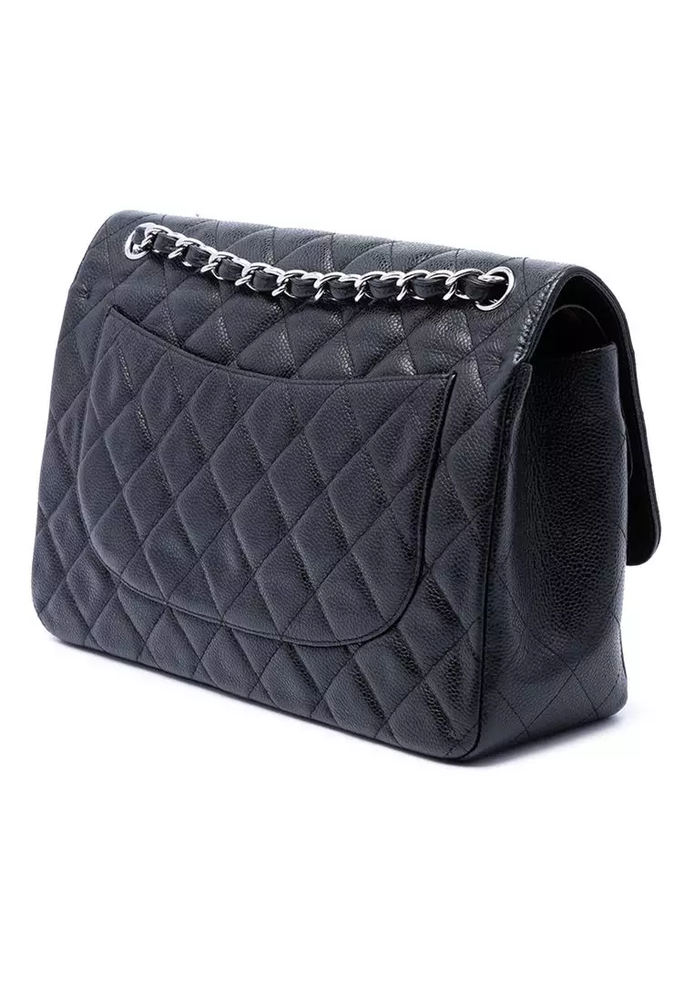 Pre-Loved Chanel Jumbo Classic Caviar Double Flap