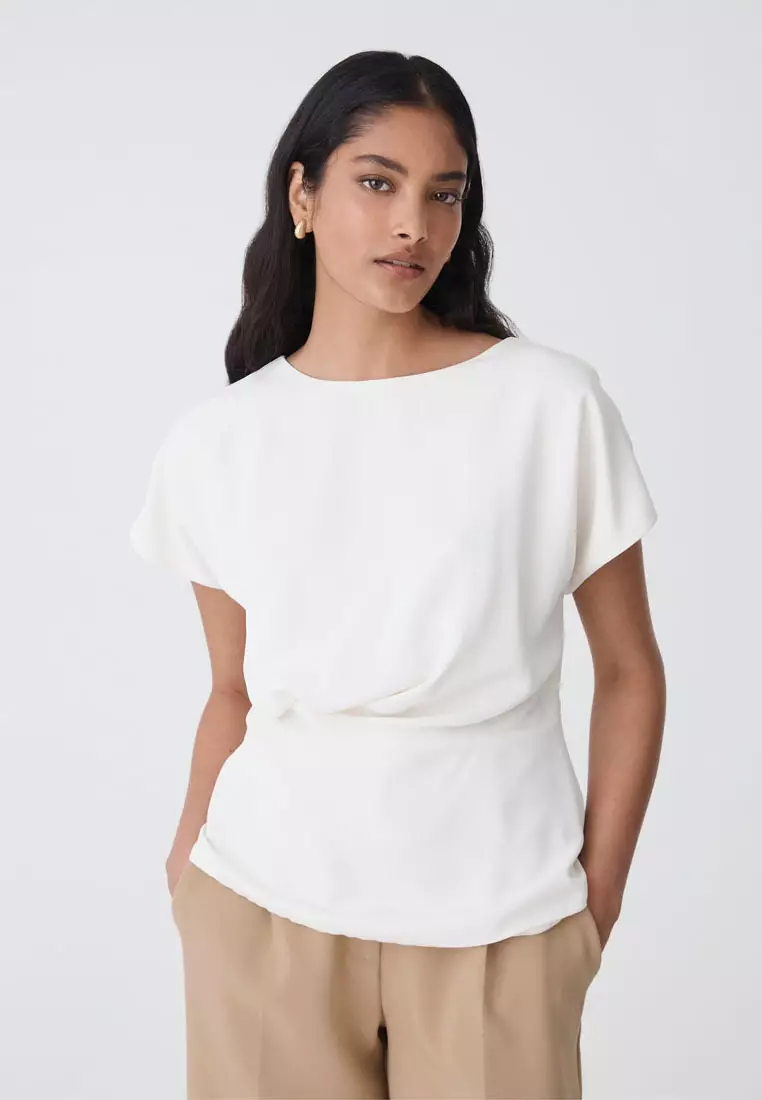 Bonnie Gathered Peplum Top