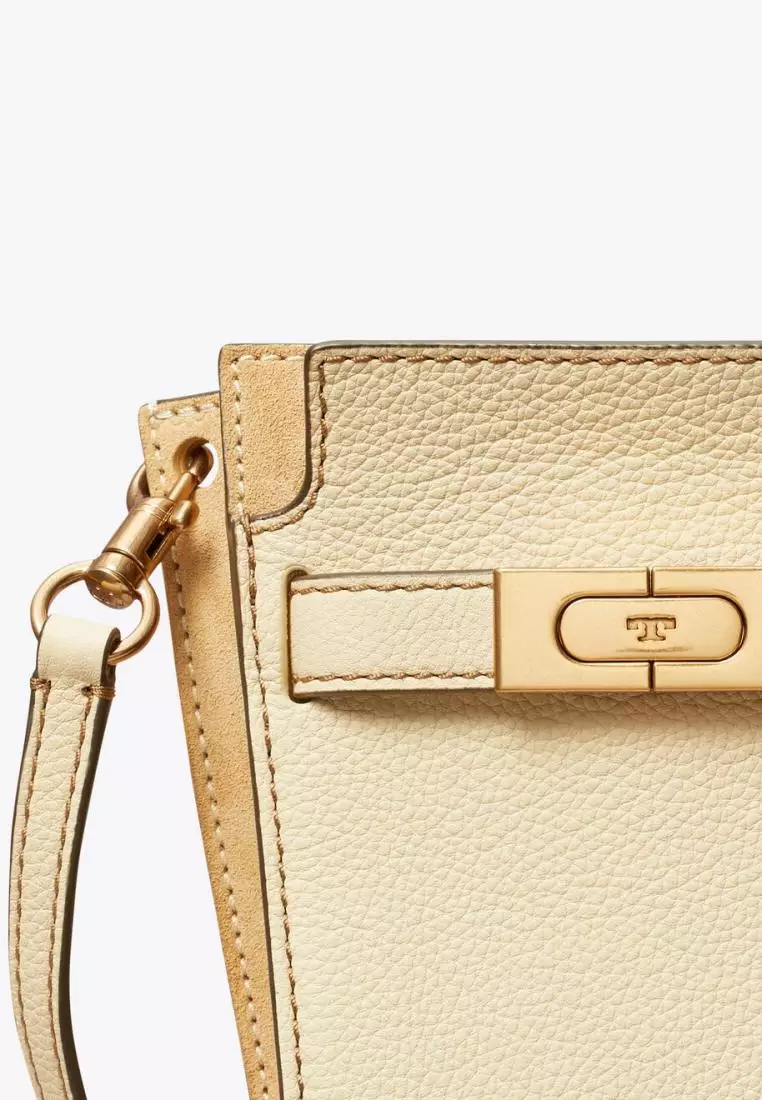 Tory Burch Petite Lee Radziwill Pebbled Double Bucket Bag New Moon