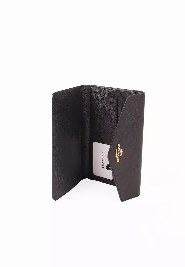 Coach Travel Envelope C0707 Wallet In Black