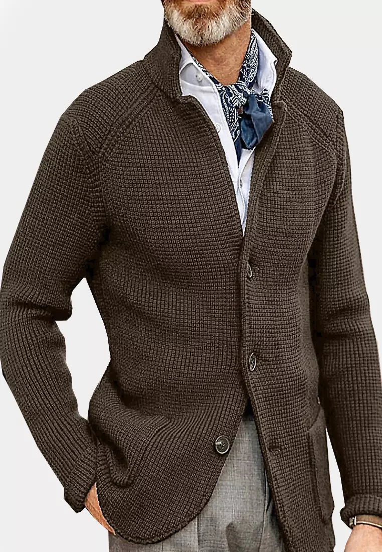 Men Aztec Cardigan Sweaters Mens Shawl Collar Jaquard Pattern Sweater Long  Sleeves Button Down Knitwear Cardigans : : Clothing, Shoes 