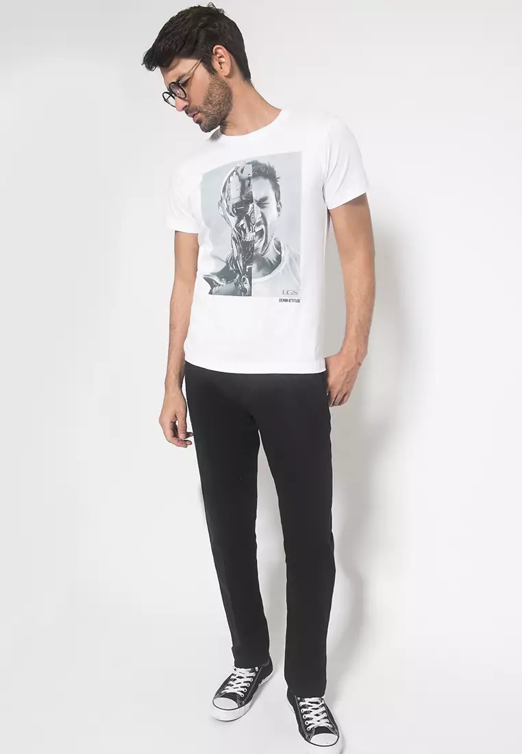 LGS - Celana Panjang Chinos - Double Pocket - Hitam - Regular Fit - CCT.500.037.004.C