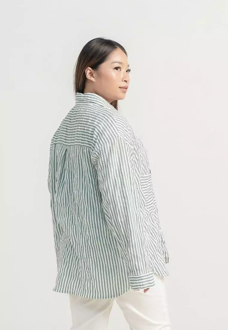 Plus Size Oversized Shirts Bica Green