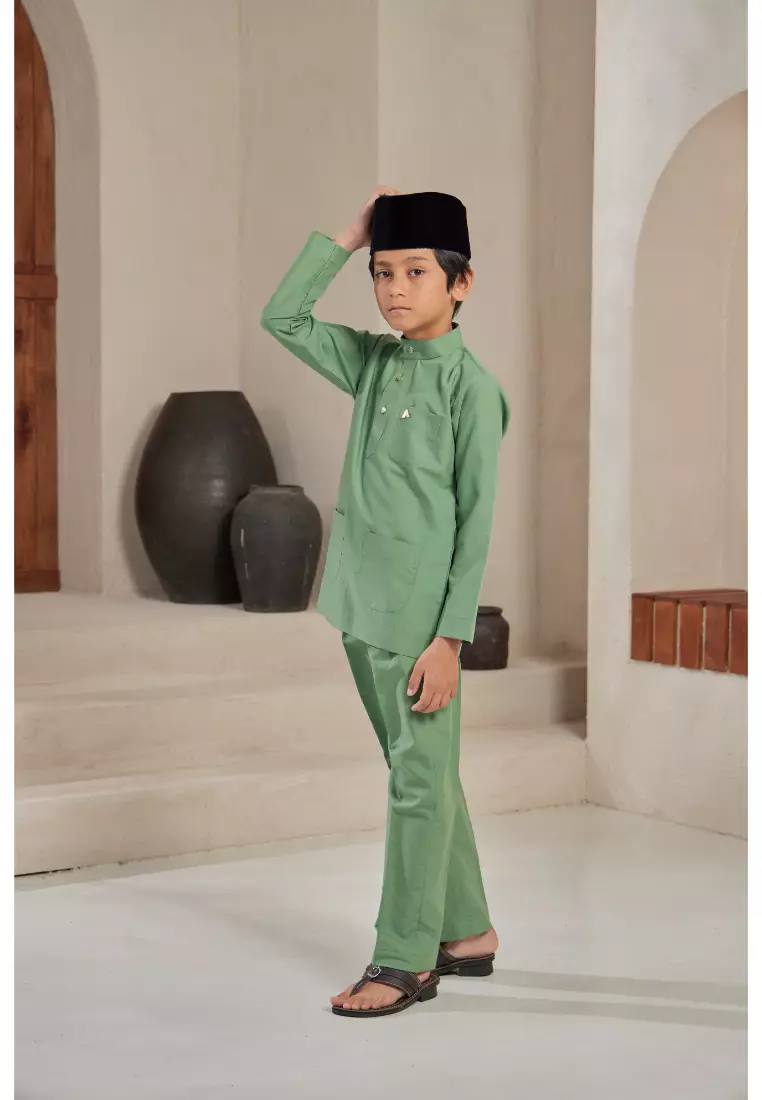 Baju Melayu Moden Cekak Musang for Kids