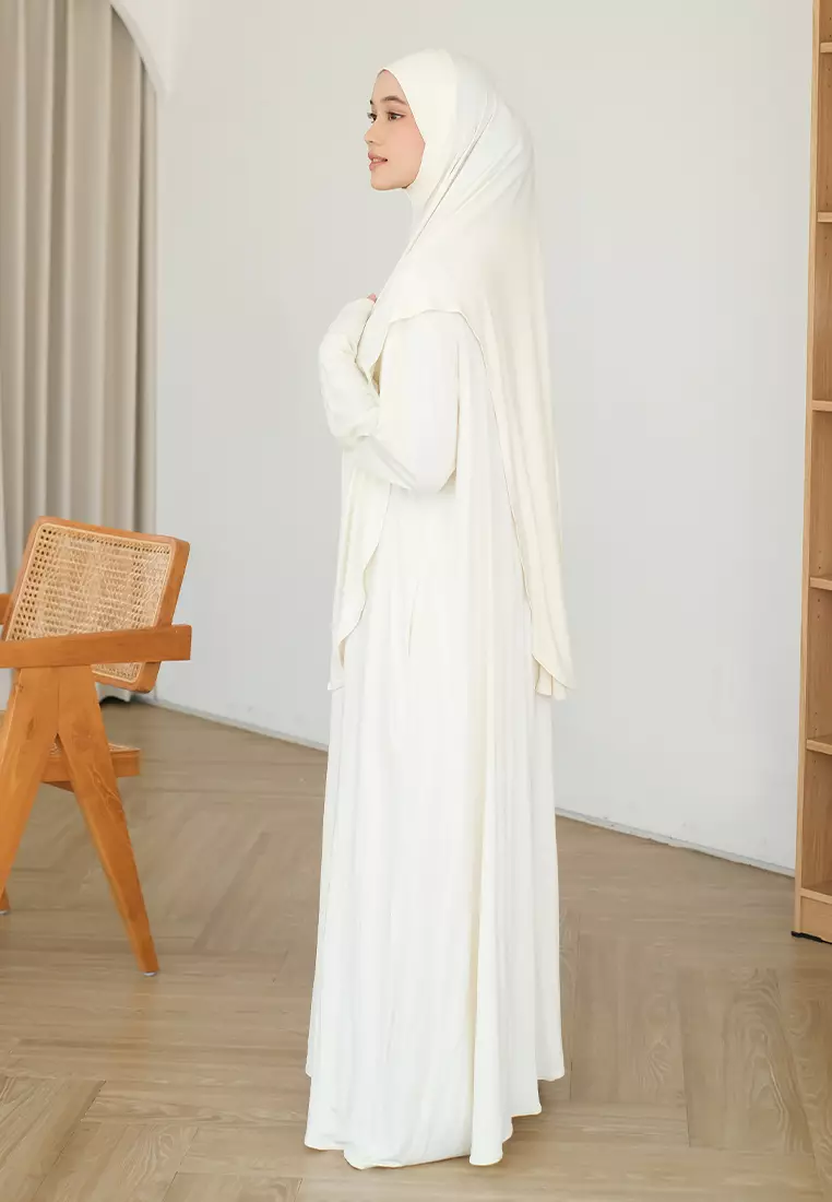 Saira Abaya Set Broken White